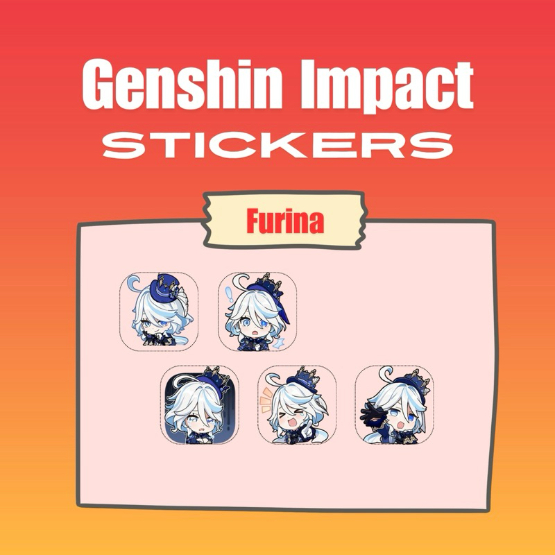 

Sticker Satuan Random Genshin Impact Fontaine Characters Fontaine Girls