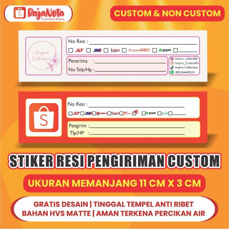 

Stiker Resi Pengirman / Label Olshop Custom