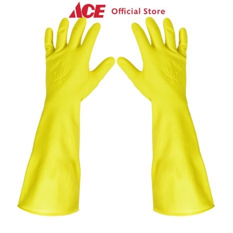 Big Sale Ace Duraglove Sarung Tangan Panjang Latex Butterfly Ukuran S Kuning Latex Cleaning Hand Glo