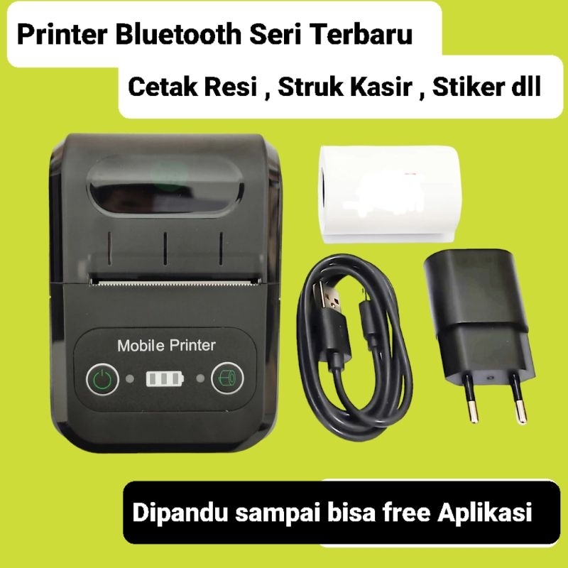 PRINTER BLUETOOTH MINI PORTABLE PRINTER THERMAL 58MM CETAK RESI , NOTA KASIR , SPBU DLL