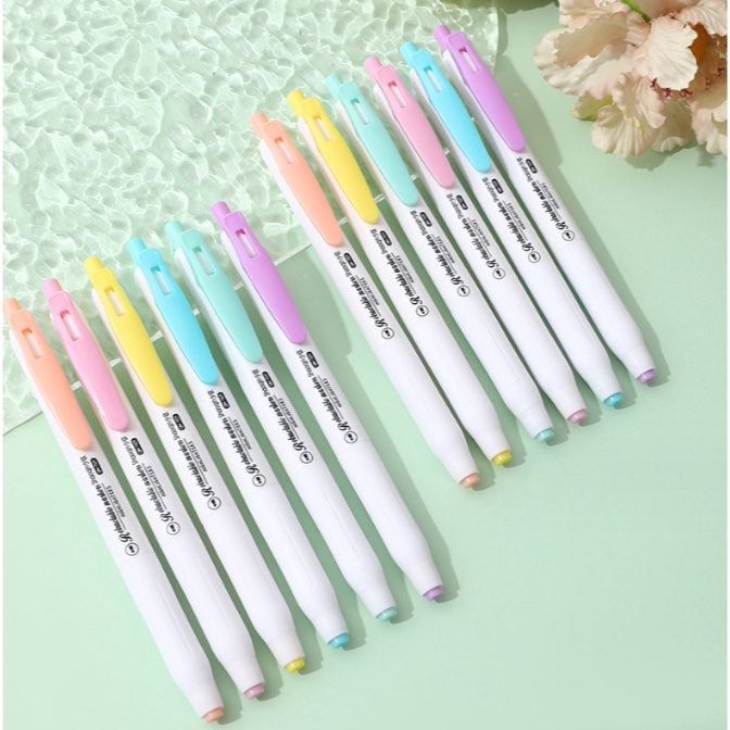 

SPESIAL DISKON Press Highlighter Highlighter Cetit warna Pastel Macaron 6 warna