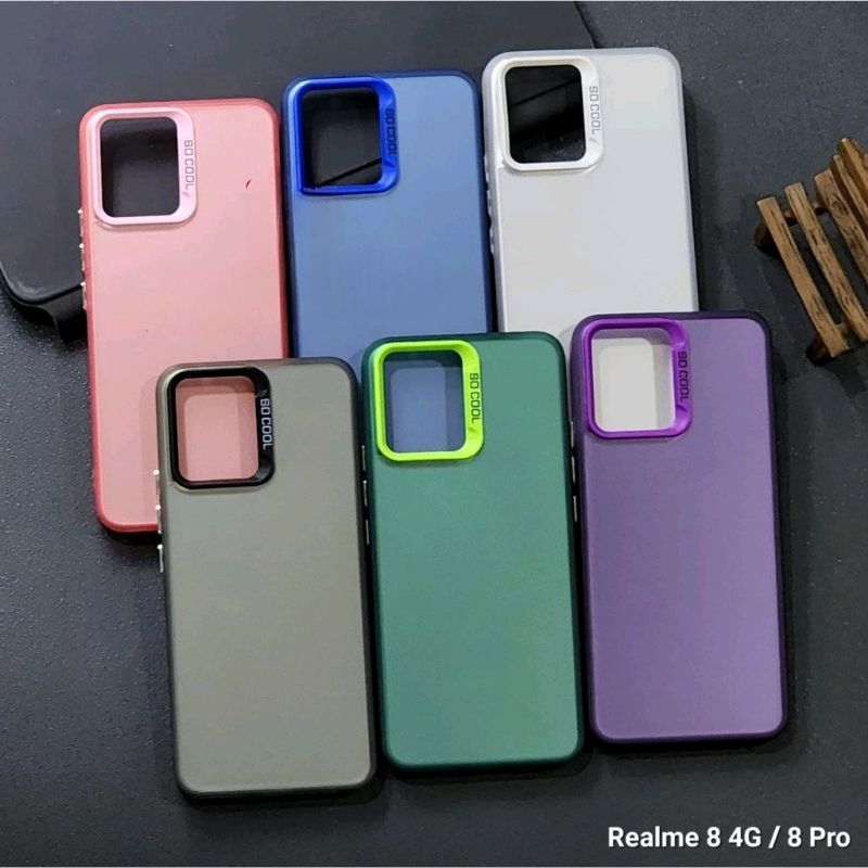 REALME 8 4G CASE SOCOOL CASING IMD HYBRID PLATE HOLOGRAM REALME 8 4G 8 PRO iStore