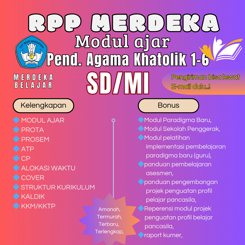 

Modul Ajar Pend. Agama Khatolik SD Kurikulum Merdeka