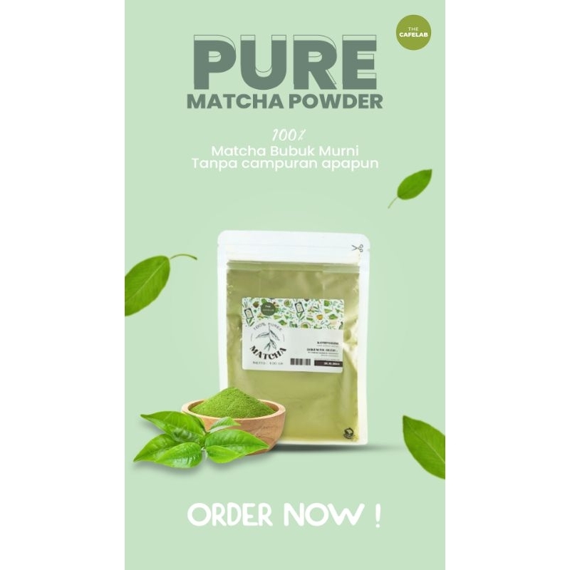 

MAR Bubuk Minuman Pure Matcha 100gr / Pure Matcha Premium Berkualitas / Cafelab