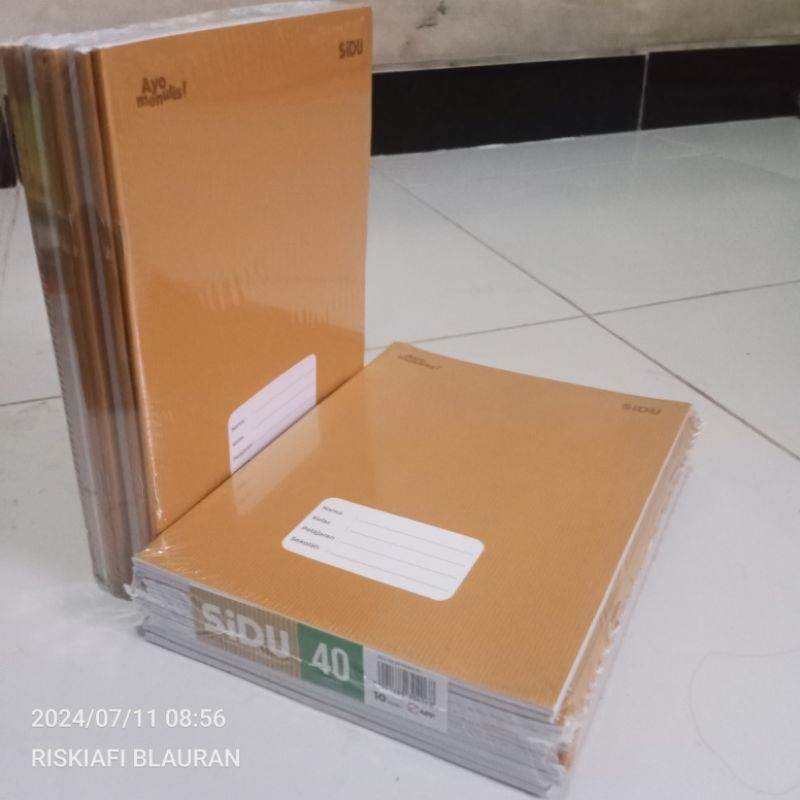 

BUKU TULIS SIDU SAMPUL COKLAT 40 lembar