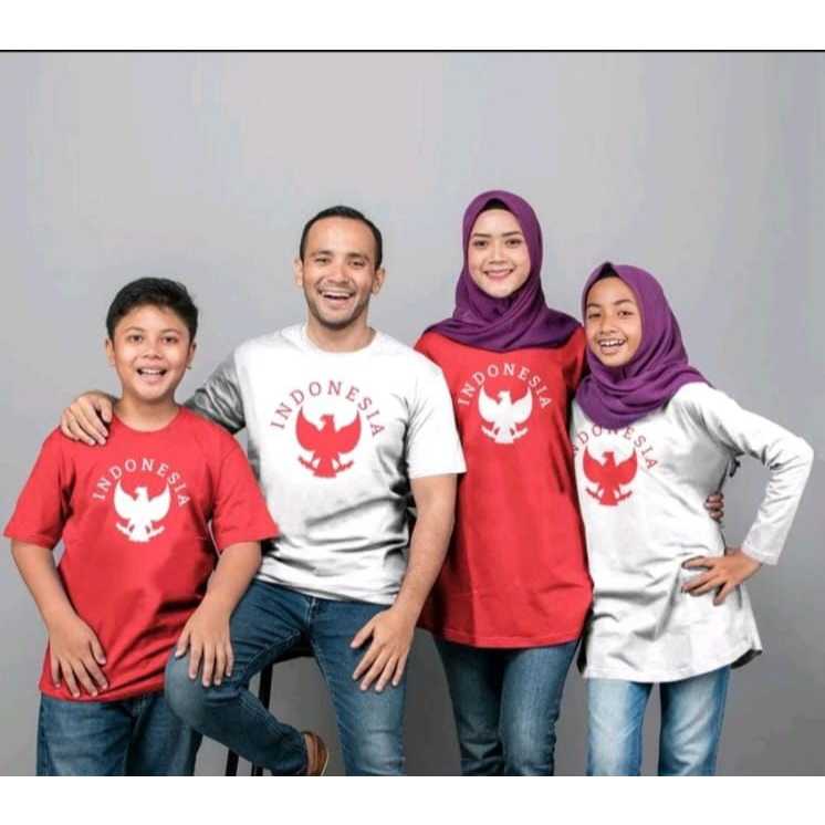 Kaos SPESIAL GARUDA INDONESIA bahan Cotton Combed cewek tunik muslimah cowok lengan pendek bahan ade