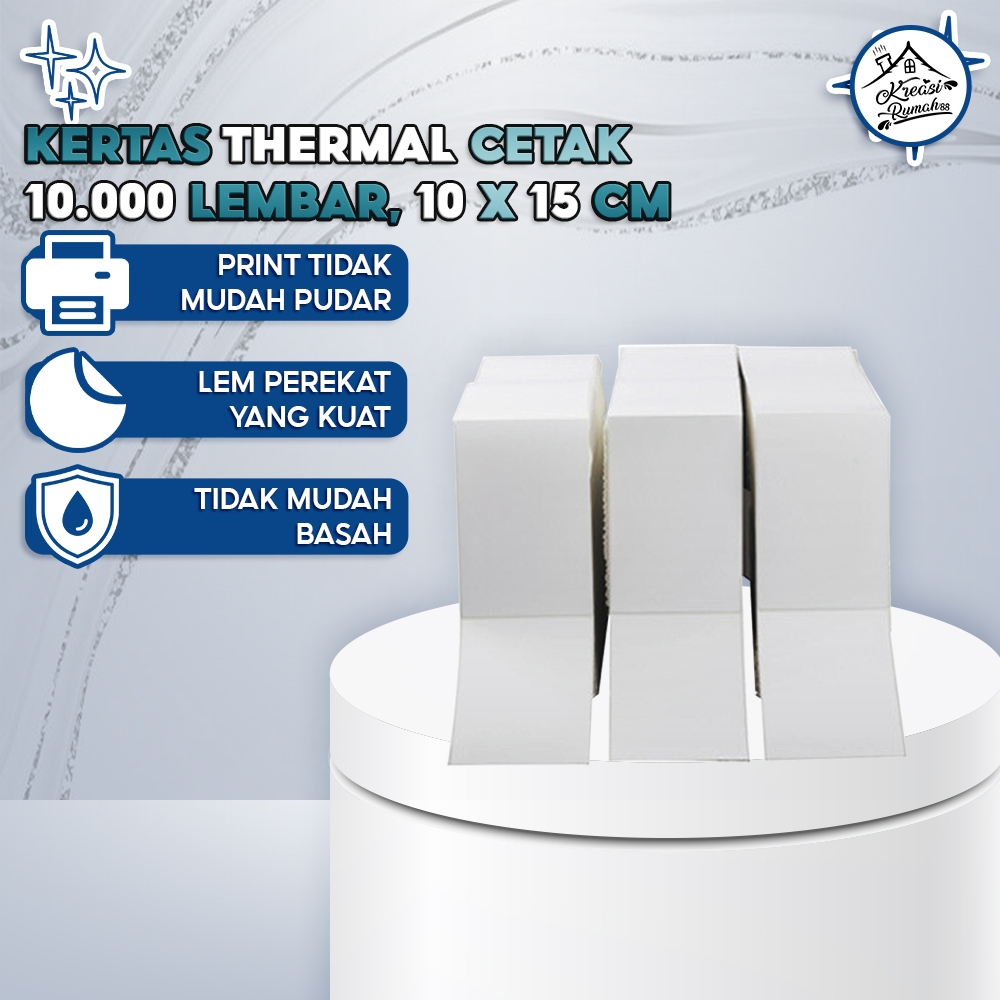 

Kertas Thermal Cetak Isi 10.000 Lembar 100 X 150MM