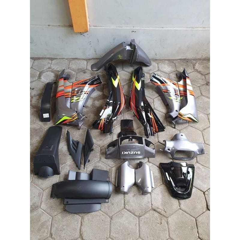 COVER BODY HALUS FULLSET SUZUKI SATRIA RU 120 LUMBA BODY BODI SET SATRIA RU 120 SATRIA LUMBA SATRIA 