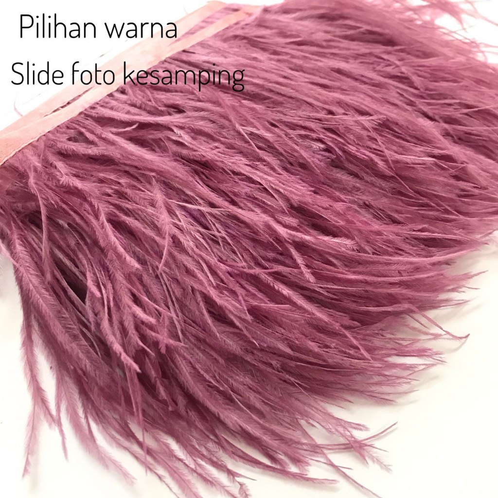 BULU OSTRICH PENDEK - BULU BAJU - HIASAN BAJU