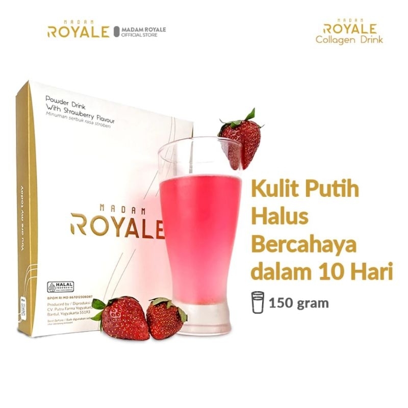 Madam Royale Collagen Drink + L-Glutation Ampuh Pemutih Badan