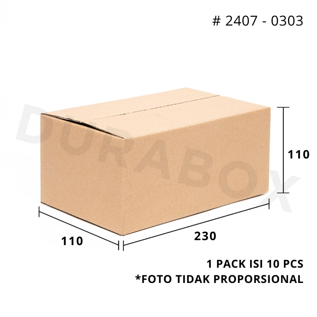

23 x 11 x 11 cm A1 | KARDUS / KARTON BOX CORRUGATED - KEMASAN / PACKAGING / PACKING MAKANAN | #2407-0303