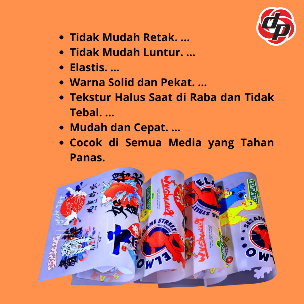 

Cetak print Transfer paper DTF A3 / meteran