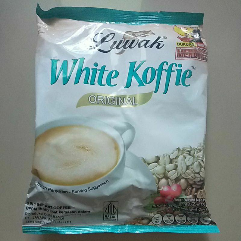 

Luwak White Koffie 360gr isi 18 dan isi 10