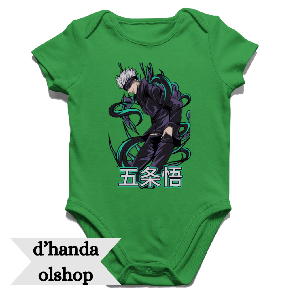 Jumper Bayi Anime Jujutsu Kaisen 1 | Jumper Baby | Jumpsuit Baby | Baby Romper | Bodysuit | New Born