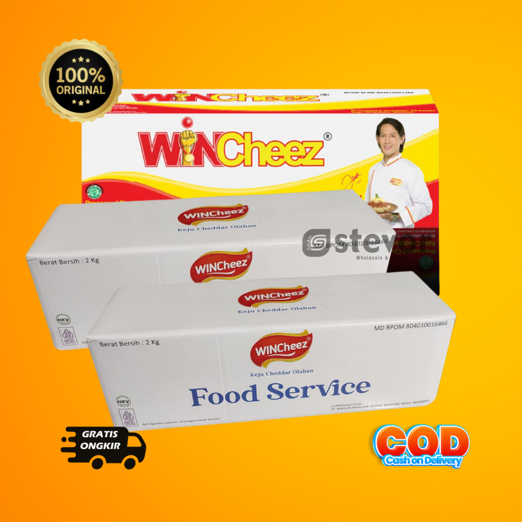 

Stevor | Keju Wincheez 2kg TANPA LABEL, ORIGINAL & MURAH