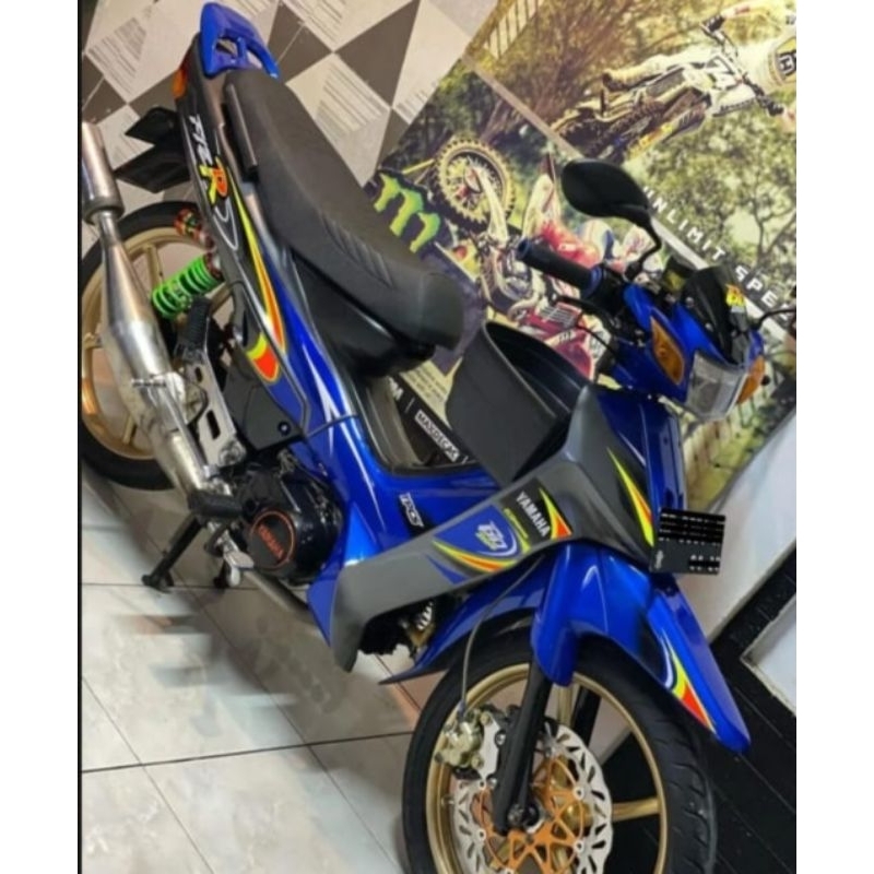 striping fiz r variasi biru kuning