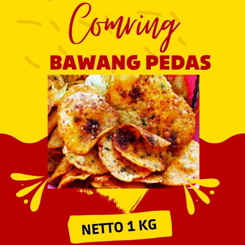 

Comring bawang pedas 1kg / comring bawang 1000gr