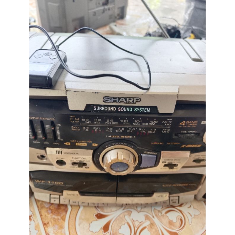 Tipe Deck, Compo Antik Jadul Casset Pita Player, Antik Unik Langka, Vintage Tapi masih fungsi 80%