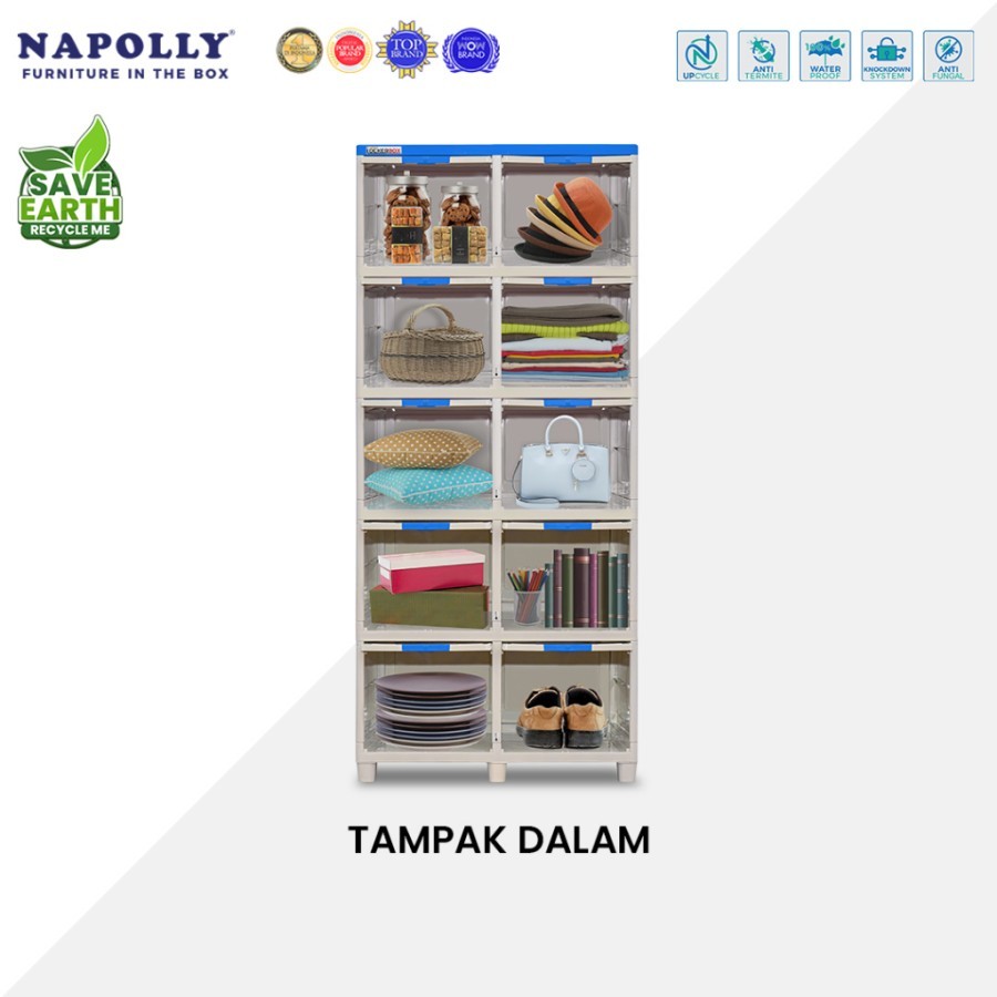 LEMARI PLASTIK LOKER BOX NAPOLLY 2510 TP