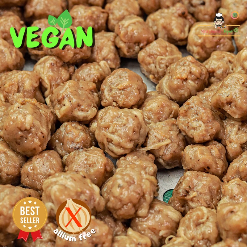 

Vinsdapourvegan - Bakso Jamur Vegan Homemade Frozen Food Bahan Beku Net 225gram