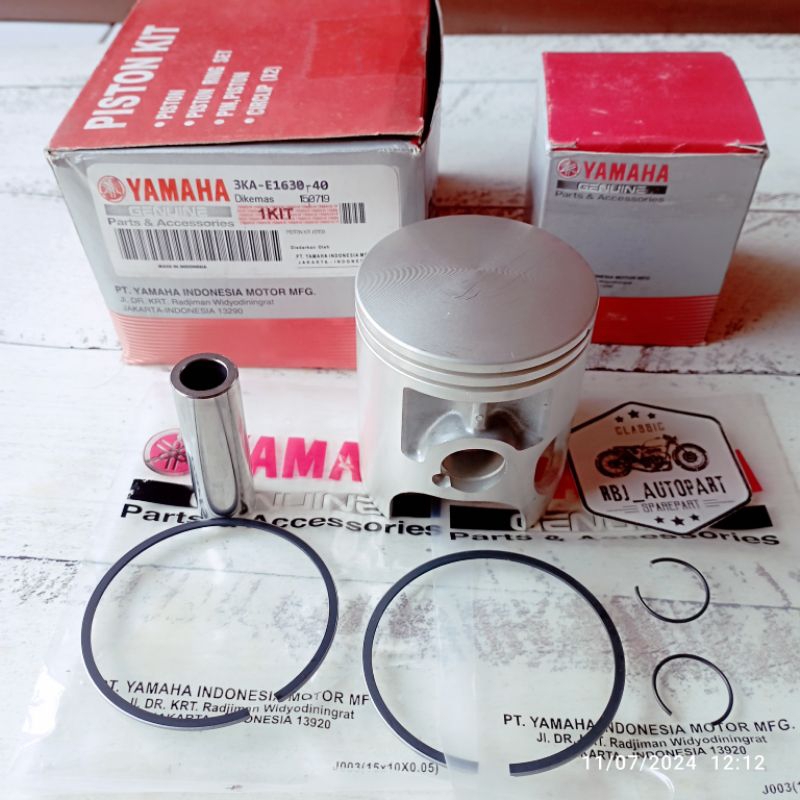 Piston Kit + Ring Seher + Pen Bos + Circlip 3KA Os Std Rx King Rx King Rx King
