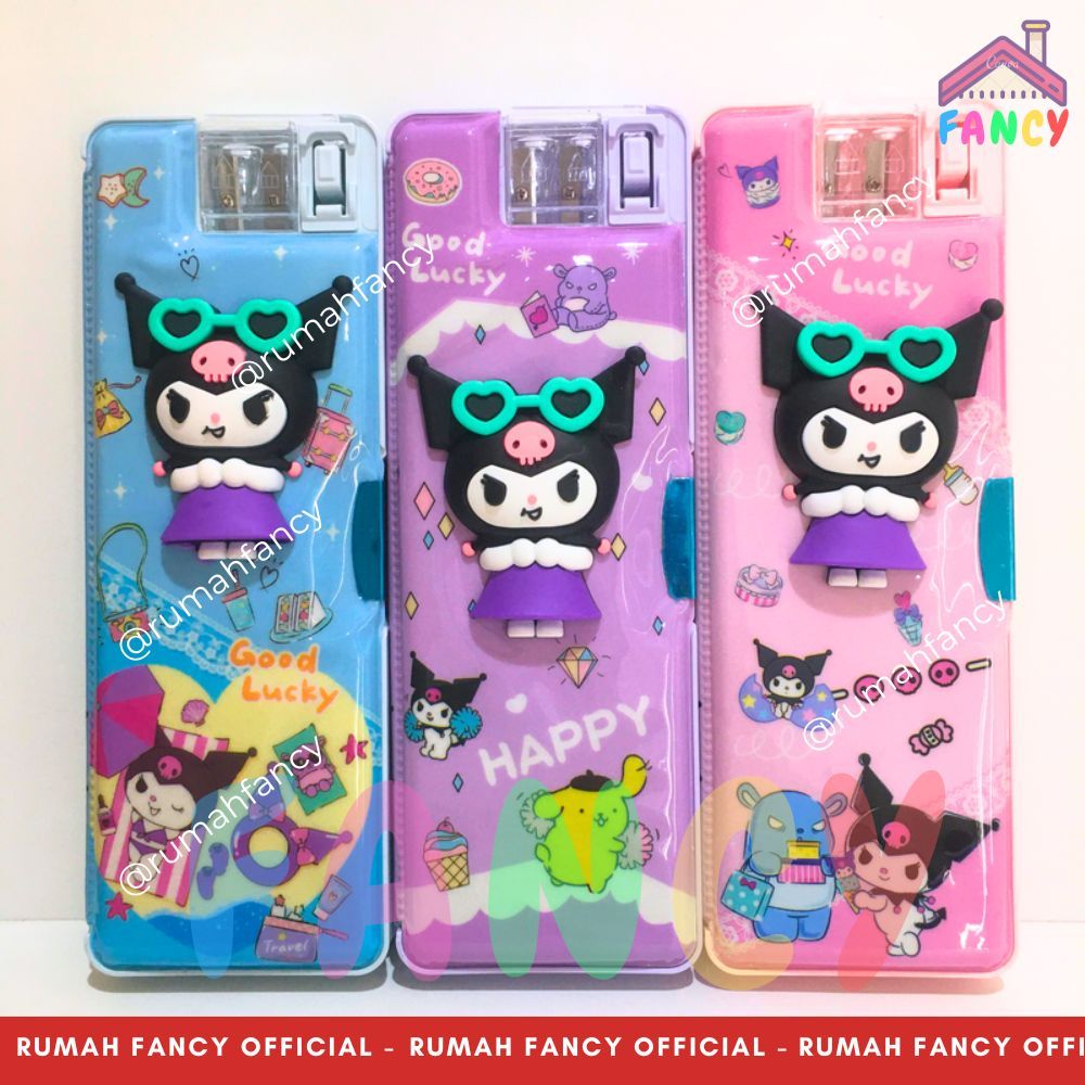 

[FREE DUS + BUBBLE] Pencil Case/ Kotak Pensil Magnet PREMIUM LPY-98-18 Motif Lucu & Unik KUROm1