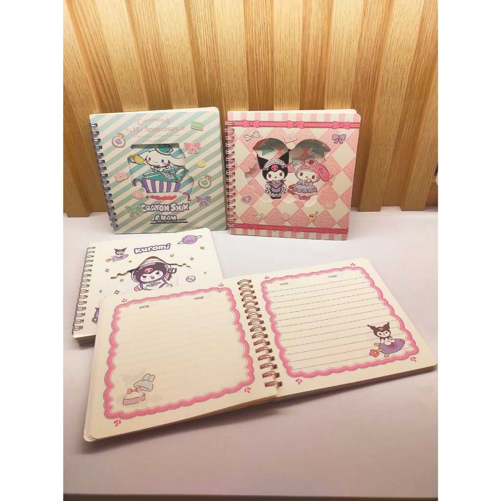 

HS - BINDER BOOK MIDDLE SANRIO XQ | BUKU TULIS BINDER SANRIO | KUROMI | MELODY | CINAMORROL | BUKU TULIS | DIARY BOOK | NOTES BOOK | NOTES