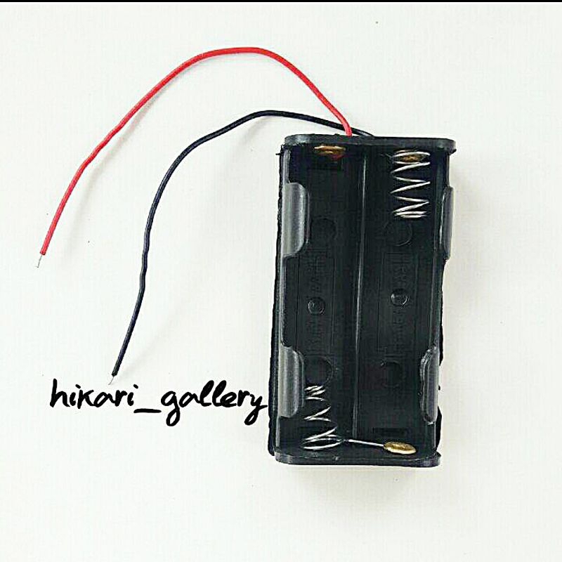 Tempat Baterai Ukuran AA isi 2 Holder Baterai / Battery Holder AA isi 2 / Rumah Baterai AA Isi 4
