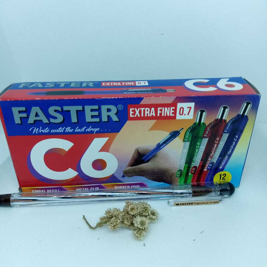 

PEN FASTER C600 CABUT [LUSIN -12 PCS]/ Bollpoin Faster C600