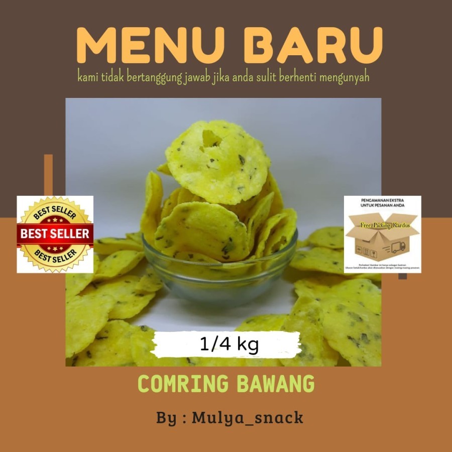 

Comring bawang 1/4kg / comring bawang 250gr