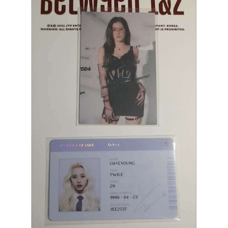 Photocard official twice (konsep sana & id card caheyoung)