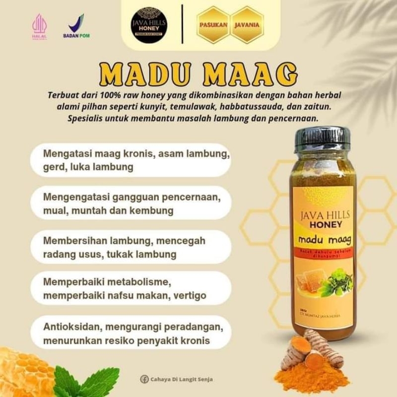 

MADU MAAG JAVA HILLS HONEY