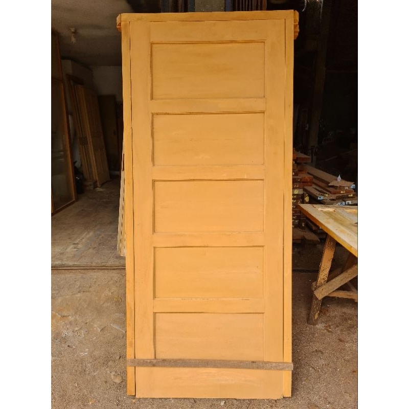 Pintu Kayu Mahoni & Kusen 1 Set