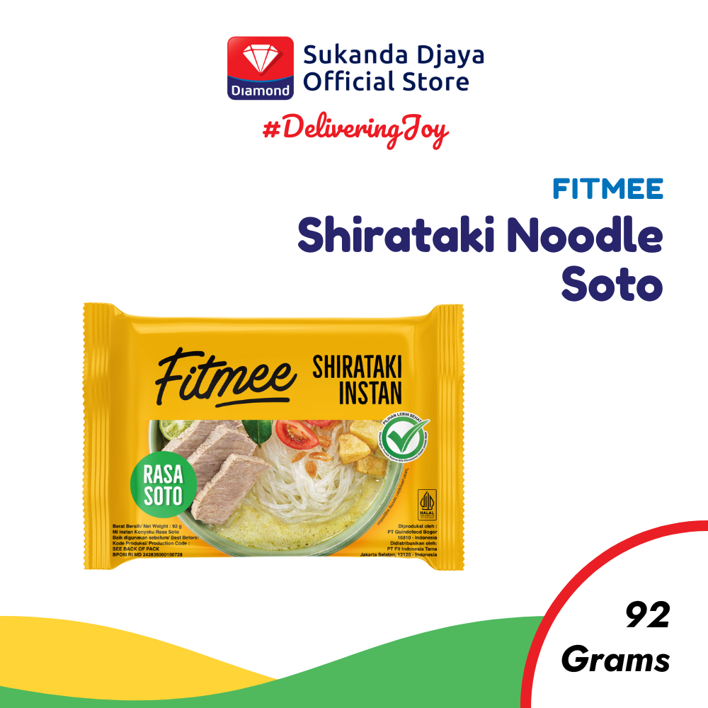 

Fitmee Mie Instan Sehat Shirataki Soto Gluten Free 92 Gr