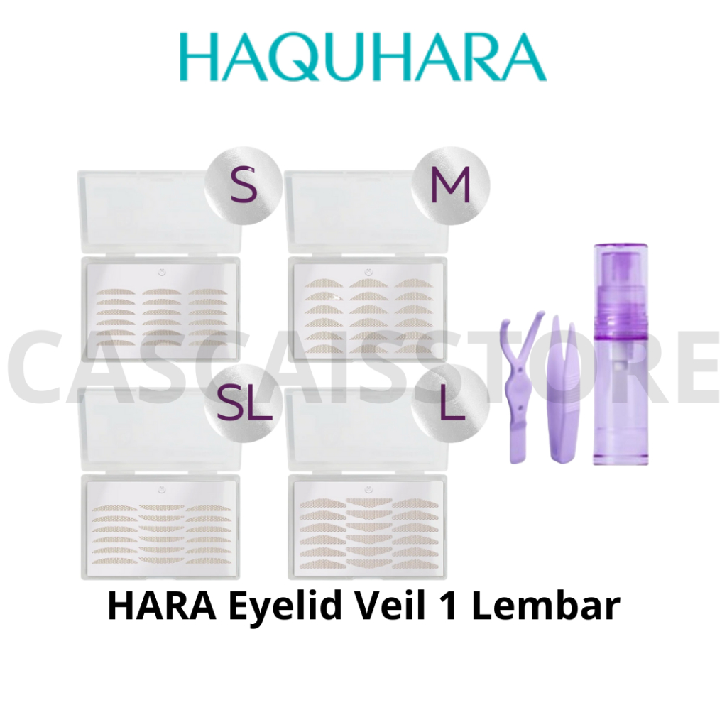 HAQUHARA Hara Eyelid Veil 1 Lembar S M SL L Skot Mata Jaring Eyetape Lace