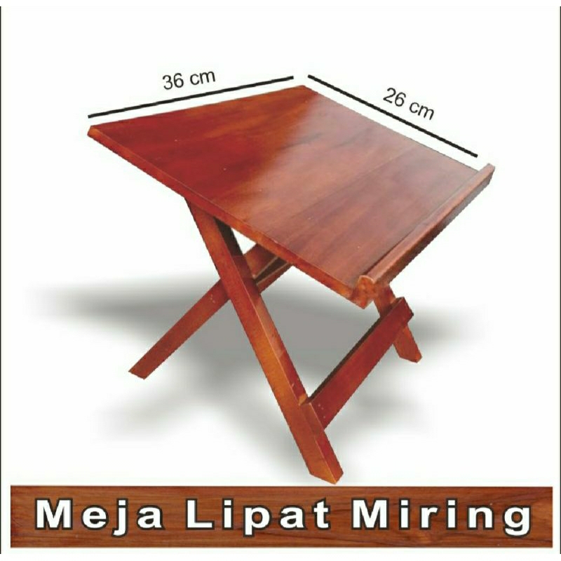 Meja Baca Al Qur'an | Meja Lipat Portable Plitur