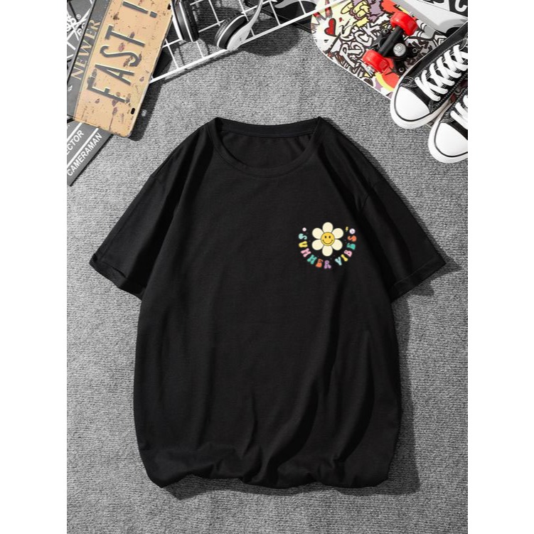 JELINE - Baju Kaos Oversize Summer Vibes / Tshirt Unisex Terbaru