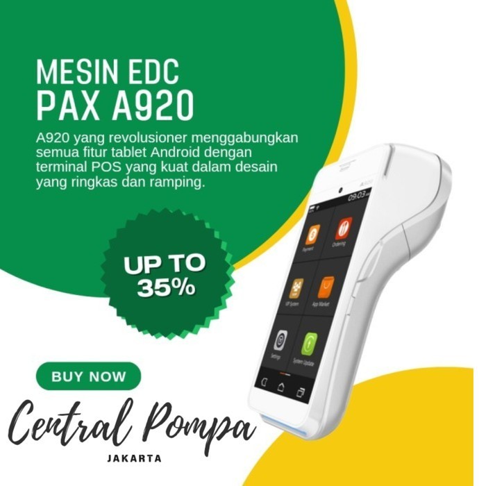 EDC PAX A920 ANDROID SPBU/BSI AGENT/FASTPAY/RAWBT/SEABANK