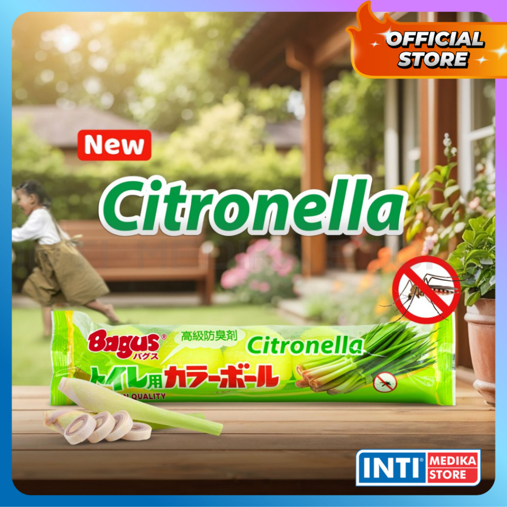 BAGUS - Kamper Toilet Colour Ball CITRONELLA | Kapur Barus Kamar Mandi Anti Bau