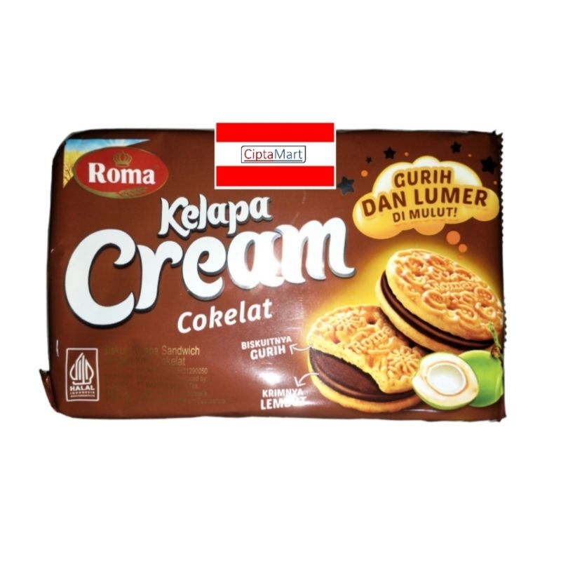 

Roma Kelapa Cream Cokelat 189 gram