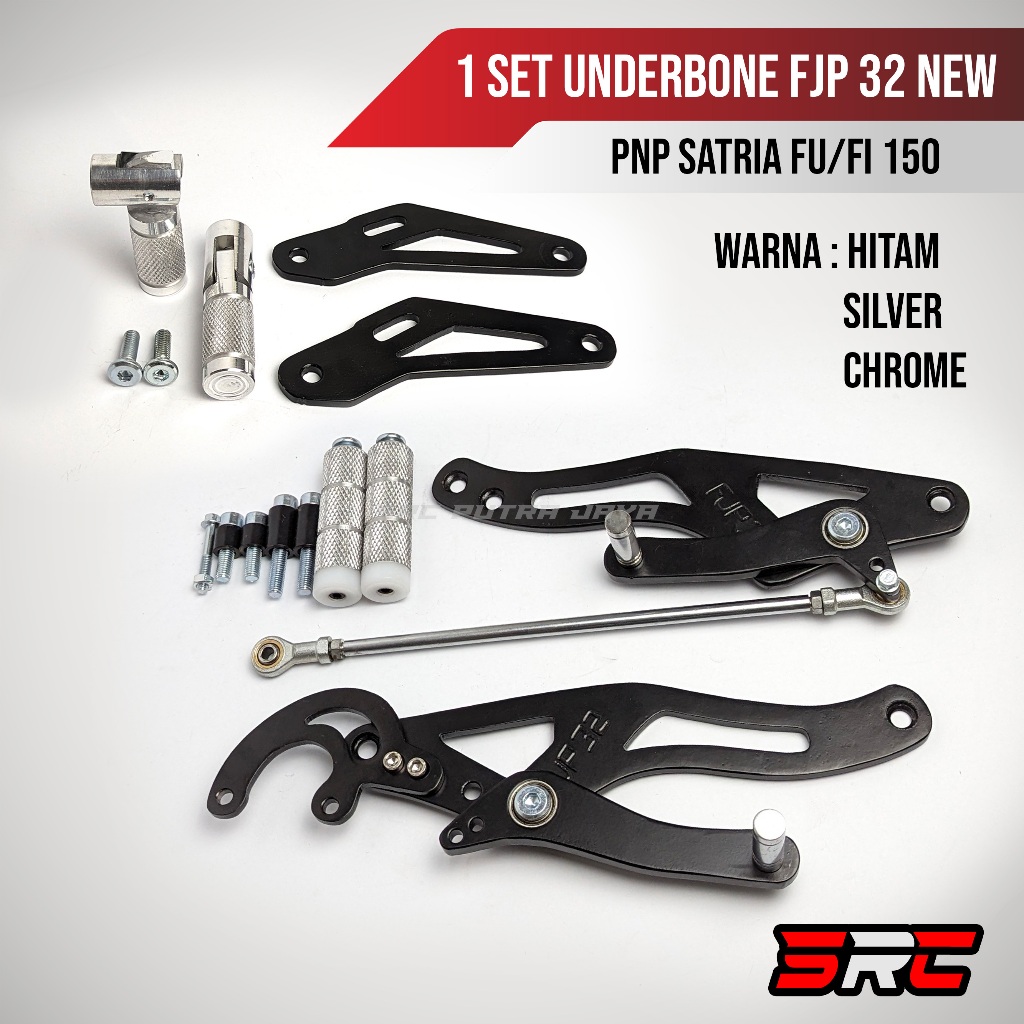 1 Set Underbone Suzuki Satria Fu/Fi 150 Karbu / Injeksi Model FJP 32 Step Belakang Jalu lipat
