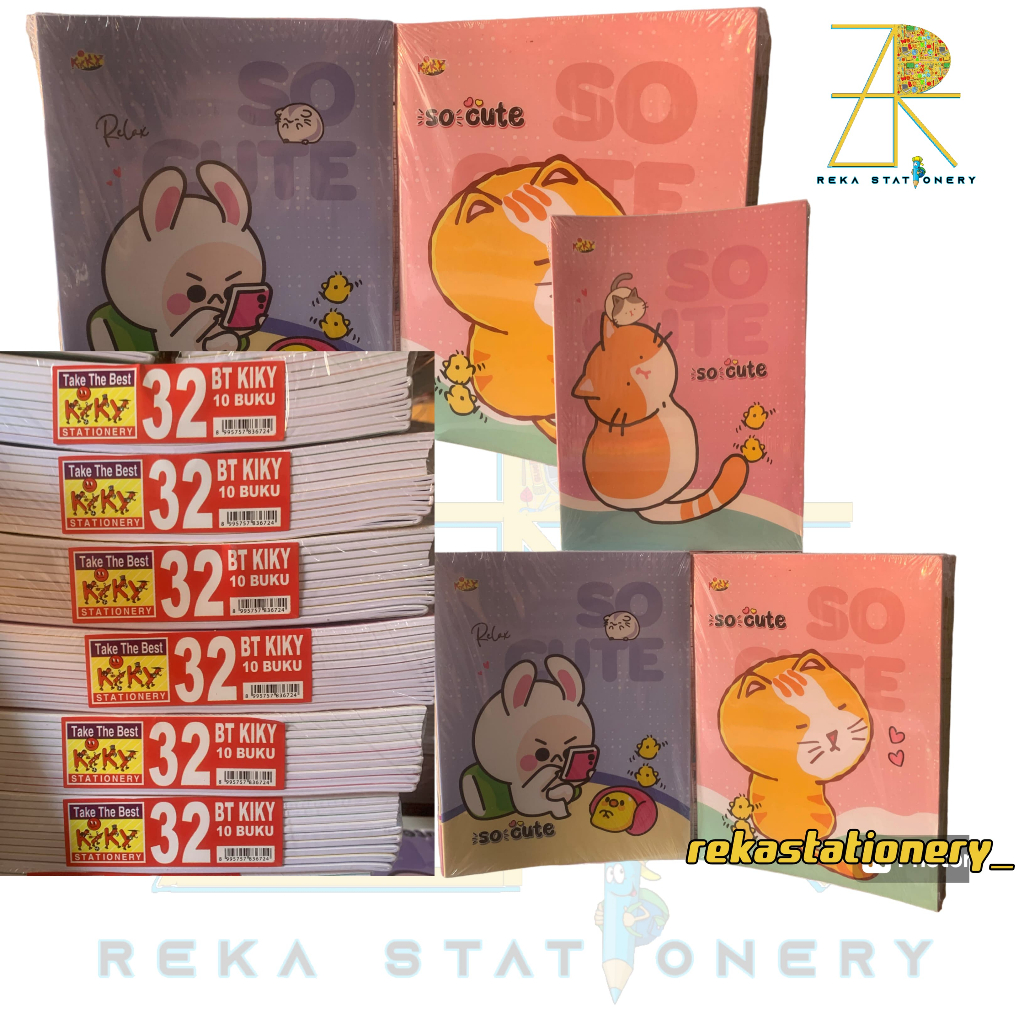 

Buku Tulis Kiky 32 Lembar - 1 Pack Isi 10 Buku, Hemat dan Berkualitas