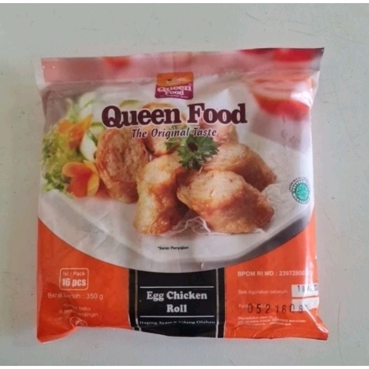 

Queen Food Egg Chicken Roll Ayam Udang Olahan 350gr isi 16pcs
