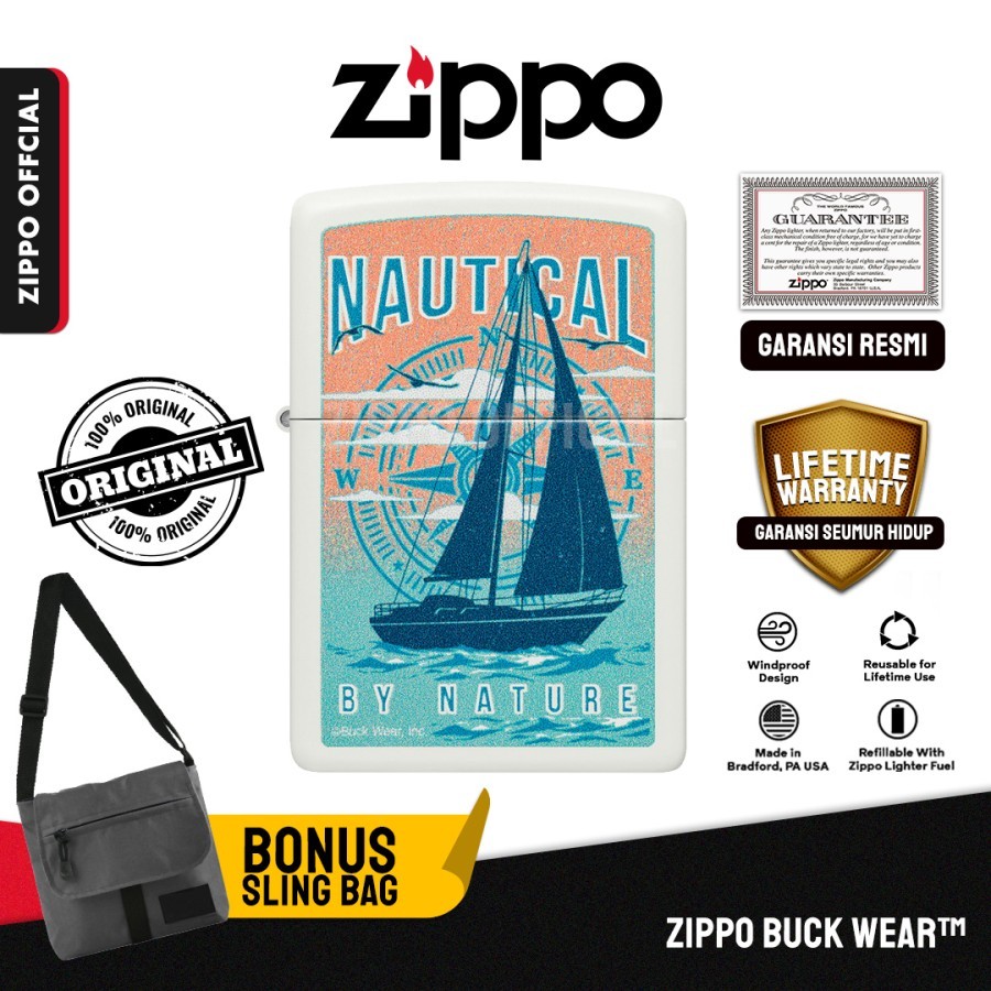 Zippo Buck Wear™ 46150 | Garansi Lifetime | Original USA