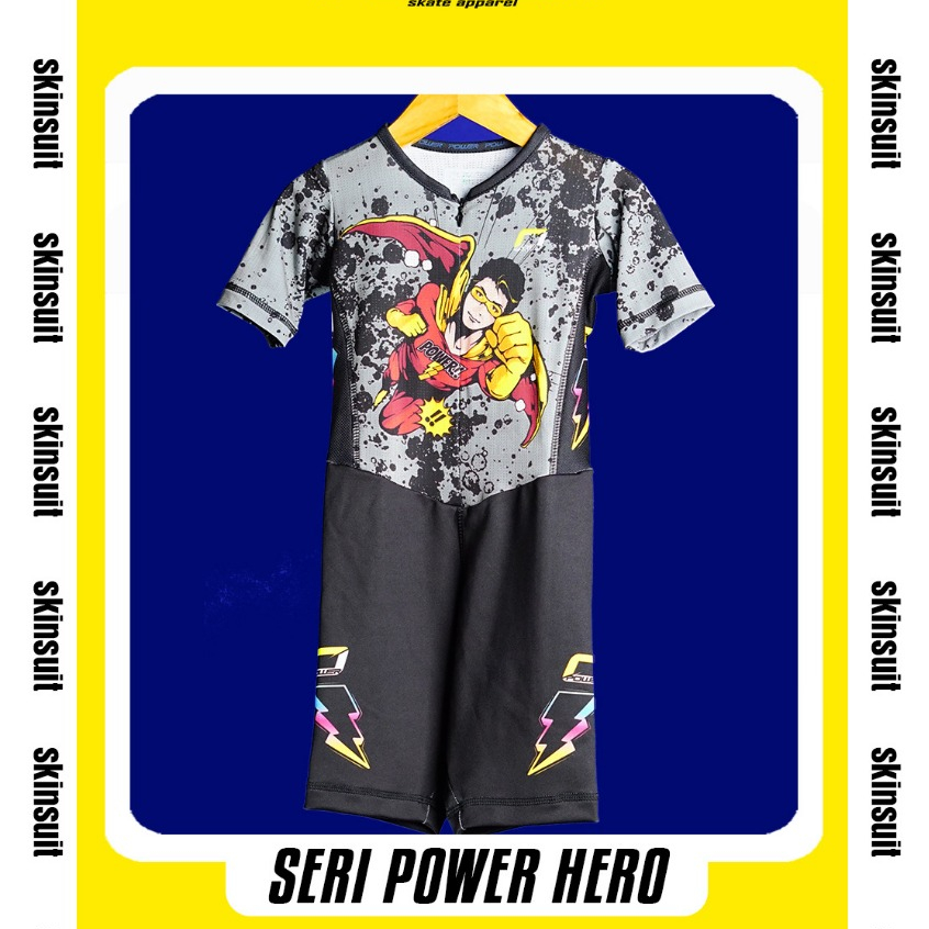 Skinsuit Jersey Sepatu Roda Inline Skate Jersey Powerskate Apparel