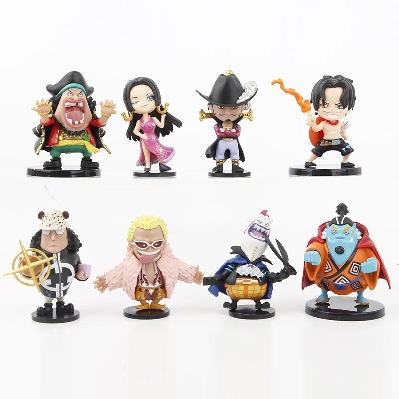 Mainan Action Figure One Pice Mihawk Jinbe Ace Hancock