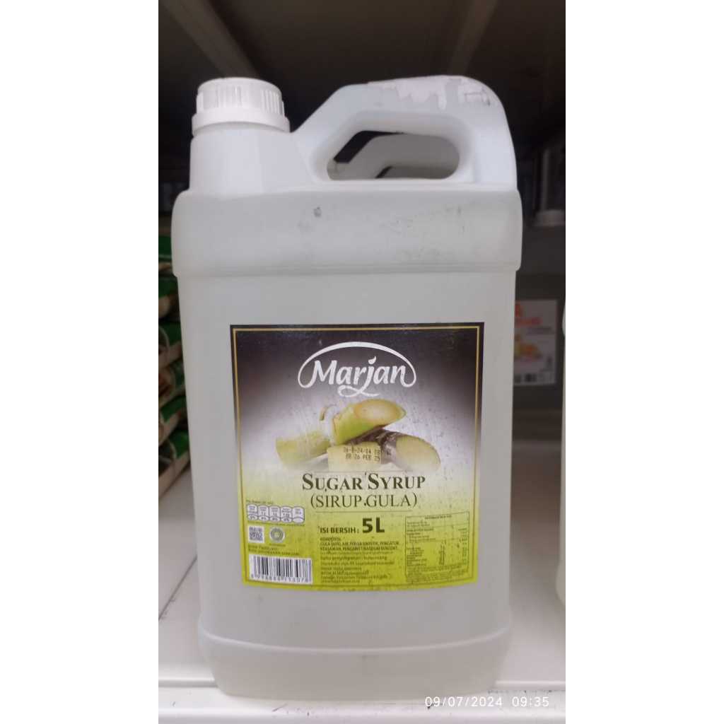 

MARJAN SUGAR SYRUP DRG 5L - GULA CAIR MARJAN 5L