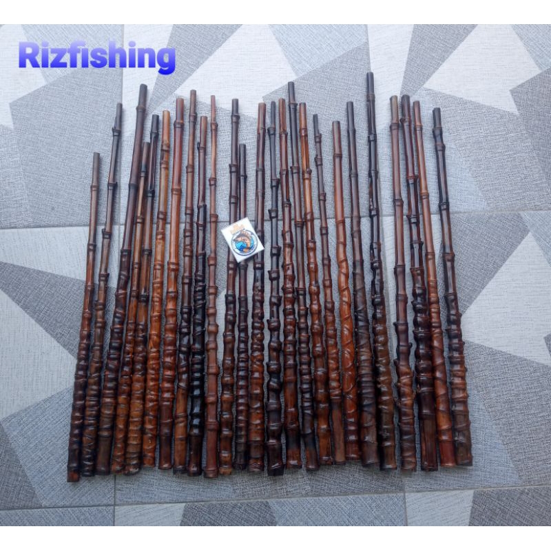 Gagang pancing/Joran/Gagang bambu cendani coklat tua dan lurus