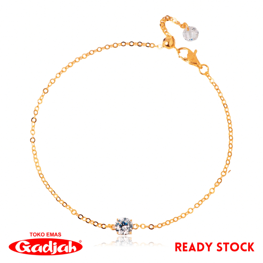 Gelang Emas Rantai New Fancy Solitaire Minimalis - Toko Emas Gadjah