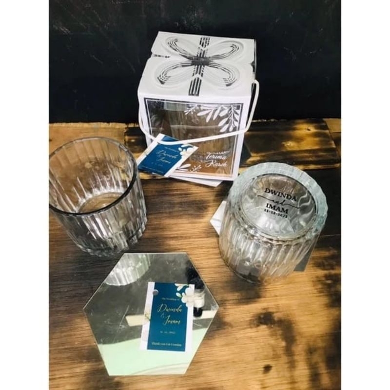 souvenir pernikahan gelas kaca sablon gelas picca , gelas pernikahan murah plus cetak custom nama da